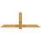 Ekena Millwork Eugene Rough Sawn Timber Gable Bracket, Western Red Cedar, 84"W x 31"H x 4"D x 6"F, 9/12 Pitch GBW084X31X0406EUG00RWR - alternate 1